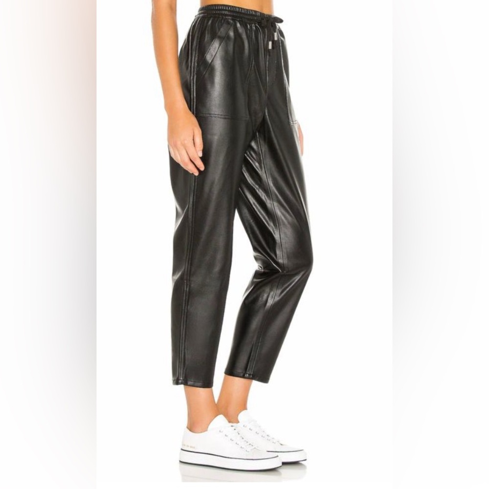 BlankNYC No Guidance Faux Leather Ankle Pants Joggers - size 30